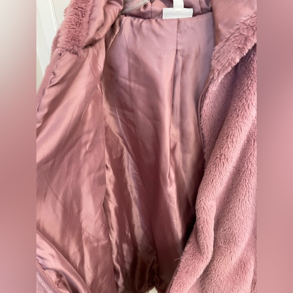 Style & Co. “Teddy” Hoodie Mauve Jacket Sz L/XL - Picture 4 of 8
